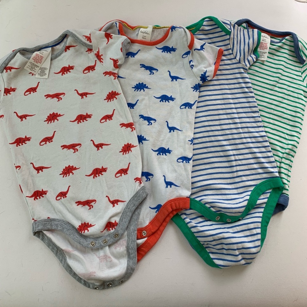 Lot of 4 Baby Boden little boy onesies!